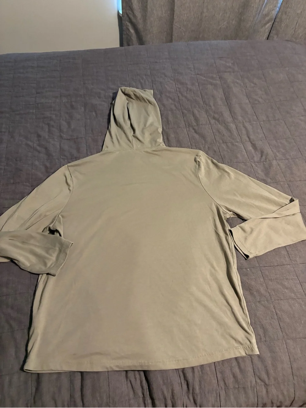Men's Lightweight Hooded Long-Sleeve Duck Camp Shirt- Sage